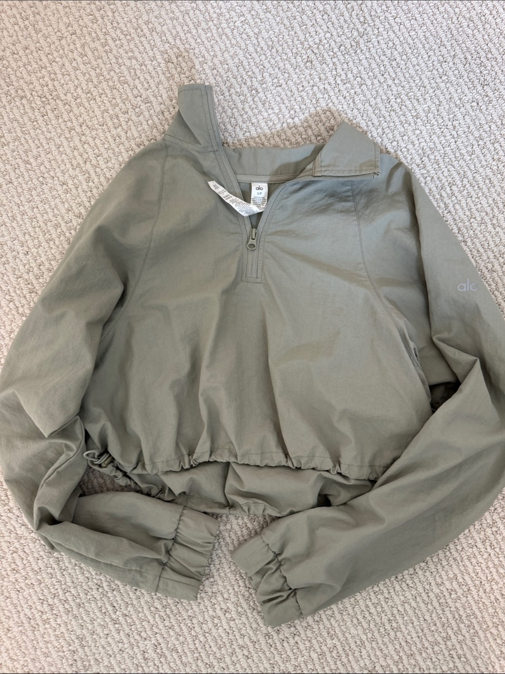 ALO Yoga Sage Quarter-Zip Cropped Pullover